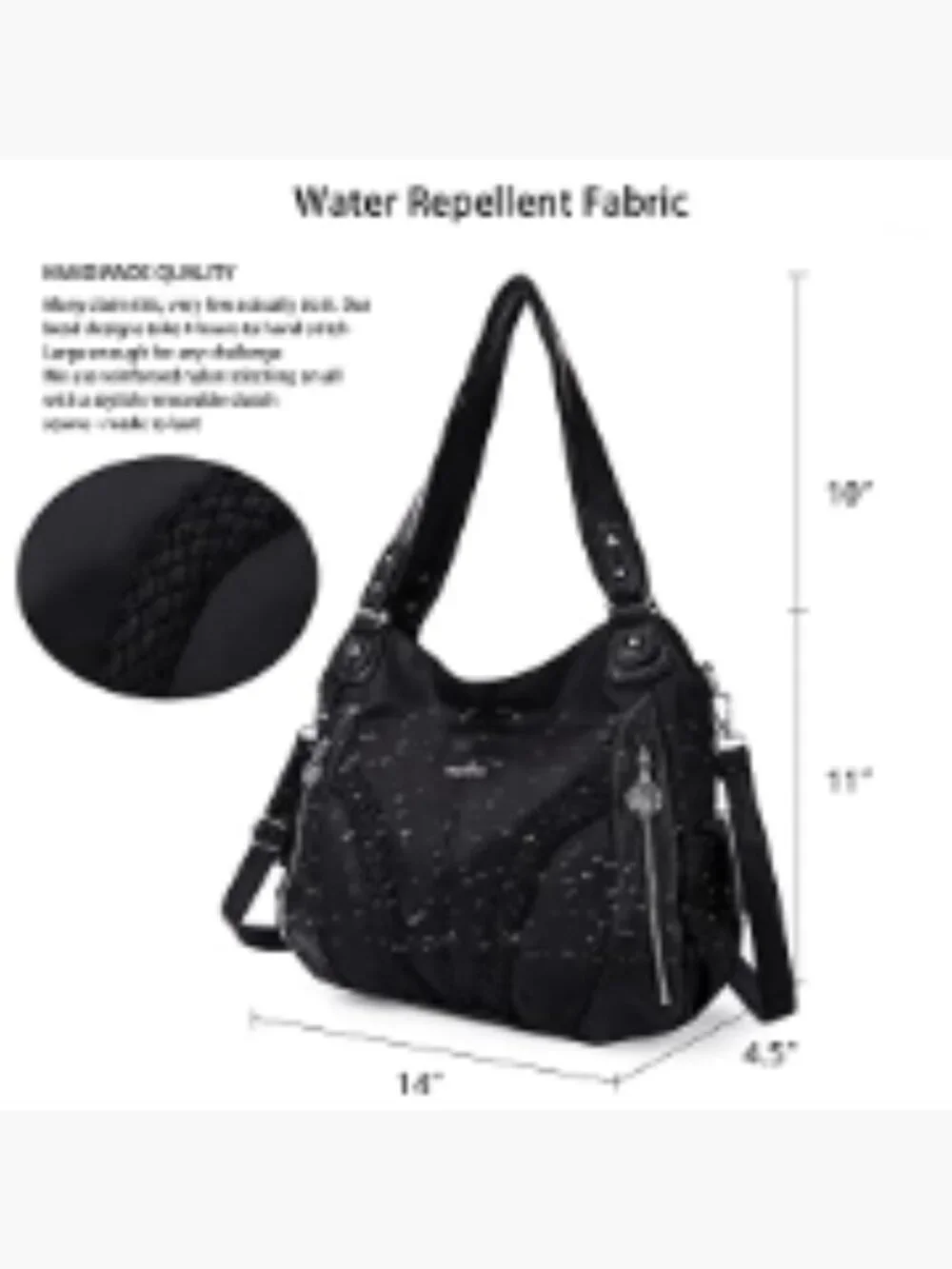 Women Faux Leather Tote Satchel Washed Synthetic Leather Handbag